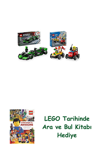 Bloomsbury Σετ οχημάτων Lego 127 (77247 + 60458) + Δώρο Βιβλίο Lego Find and ...