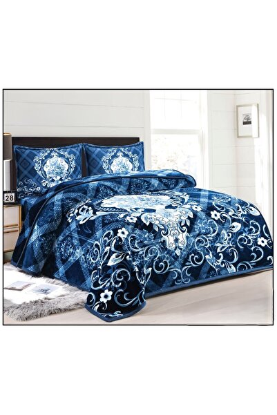 Moon Double blanket set with embossed and floral pattern for the bitter cold ...