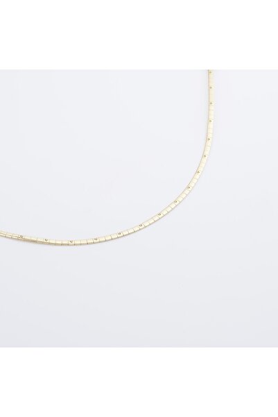 Zuum XUPING PREMİUM SERİ 14K ZİRKON TAŞLI CHOKER ÇELİK KOLYE