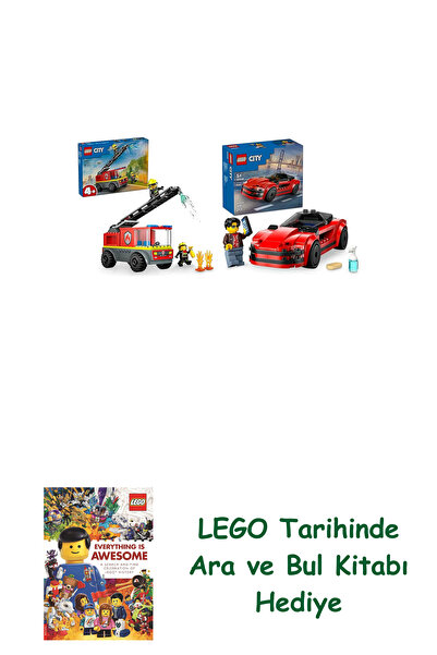 Bloomsbury Комплект Лего превозни средства 152 (60463 + 60448) + книга „Търси...