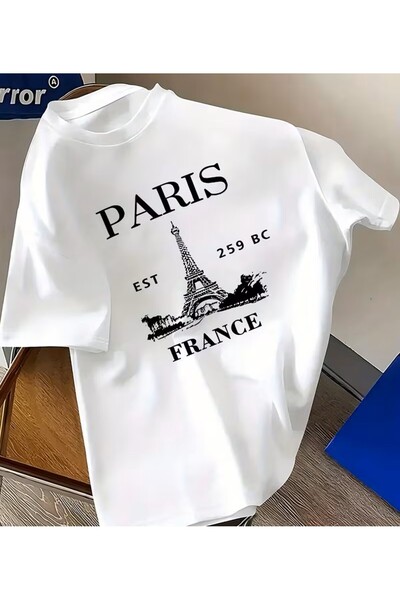 LELVANİ Paris France Written Print Men's T-Shirt