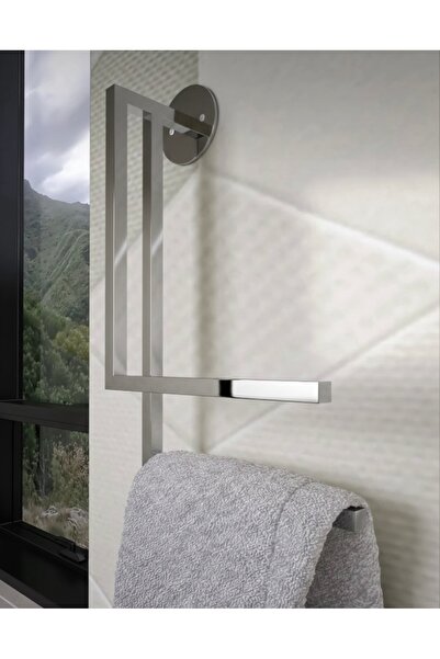 LARADESİGN Krom Banyo Havluluğu Duvara Monte Havluluk