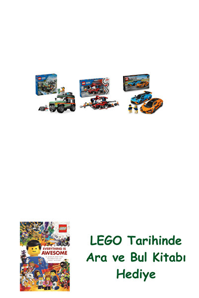 Bloomsbury Lego Vehicles Set 377 (60447 + 60443 + 77238) + Lego Search and Fi...