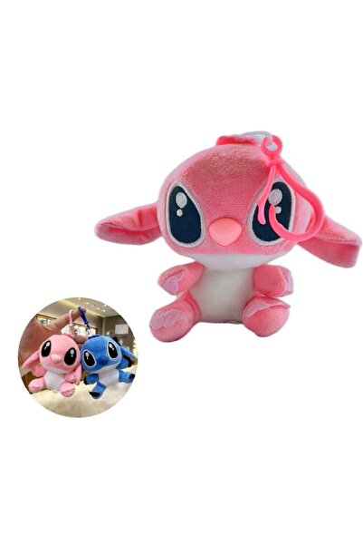 AnoaSales Jucarie de plus personaj din Lilo& Stitch, Tip Breloc, Roz