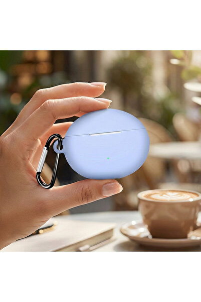 CaseOnn حافظة هواوي فري بادز 5i/هواوي فري بادز 6i من السيليكون الأزرق غير الل...