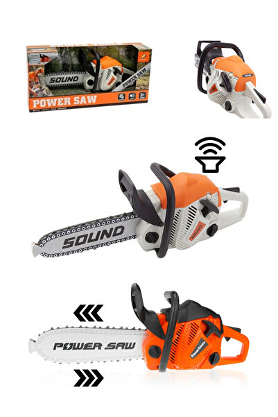 welcomein Oyuncak Sesli ve Hareketli Gerçekçi Elektrikli Testere Pilli Ağaç K...