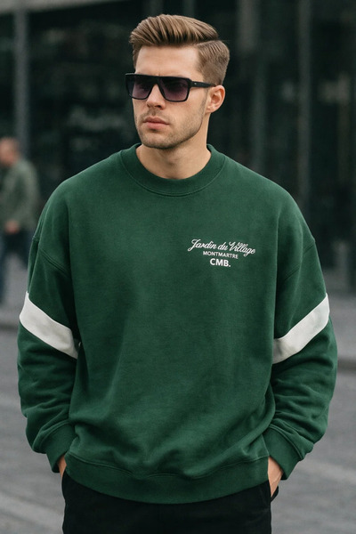 COMBİNE MİCHAİL Îmbrăcăminte de iarnă pentru bărbați cu imprimeu supradimensi...