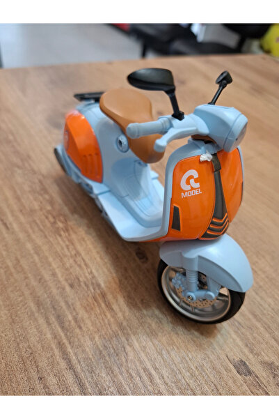 farddad Vespa Motorcycle Pull Back Die-Cast Vp |   1:10 Scale 15cm Blue with ...