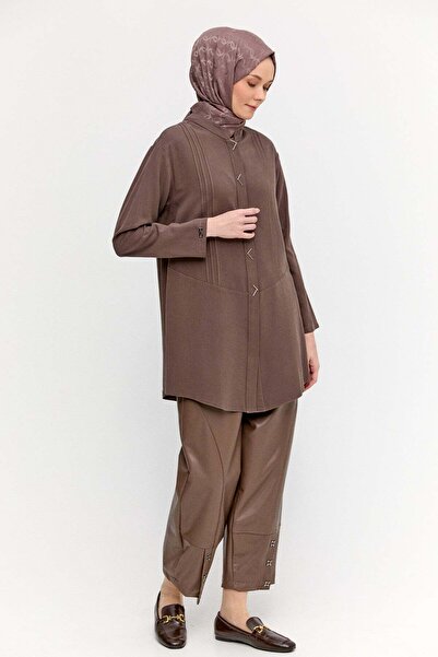 Setrms Boncuk Detaylı Nervürlü Tunik