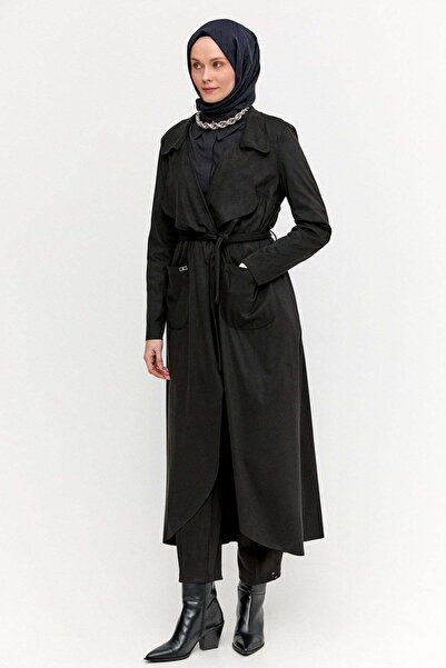 Setrms Süet Dokulu Pardesü