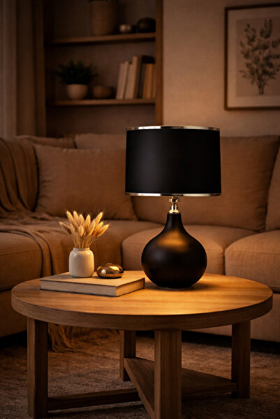 571 Store Ş Series Elipstic Table Lamp Metal Leg Fabric Head Lighting