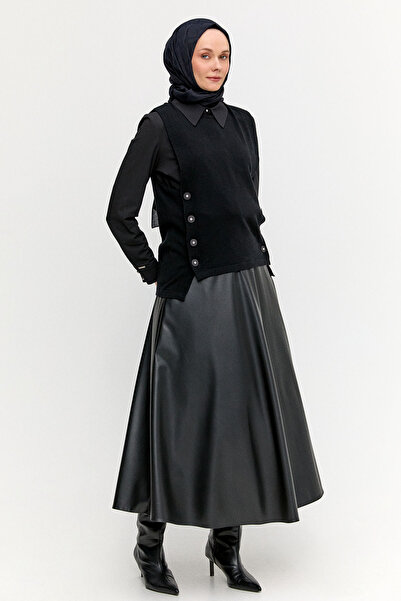 Setrms Düğme Detaylı Triko Bluz