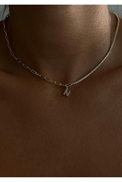 Wind Silver 14 şubat Özel Yarı Su Yolu Yarı Zincir Kolye 925 Ayar