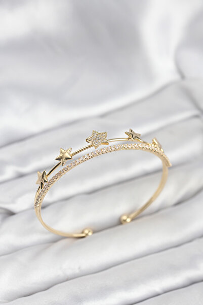 blackpure Dadya Star Model Gold Color Brass Women's Bracelet 1216165