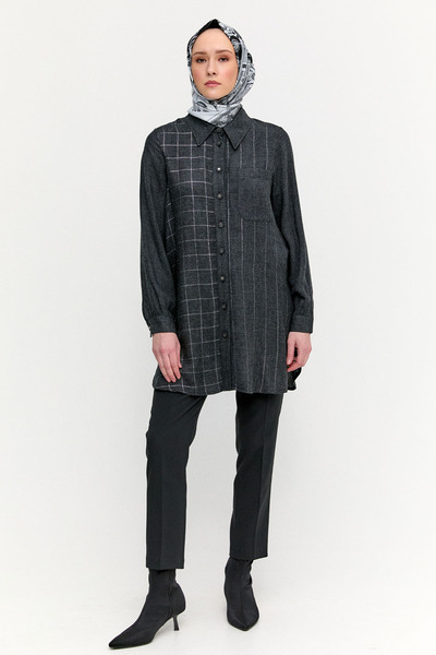 Setrms Yüksek Bel Dar Paça Şık Kumaş Pantolon