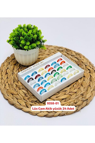 Sedef Cam Akik Yüzük