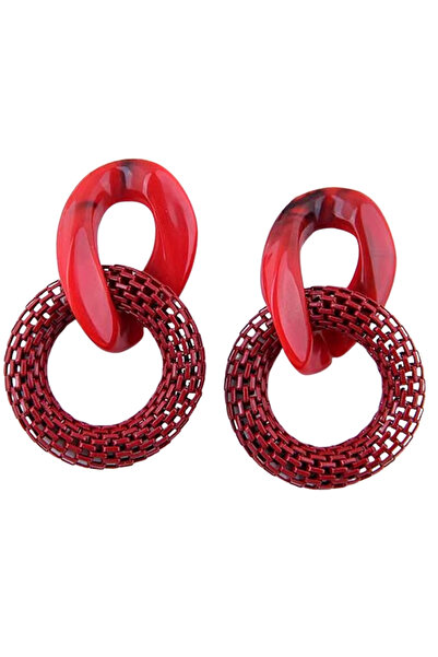 Waves And Pebbles Redd Earrings