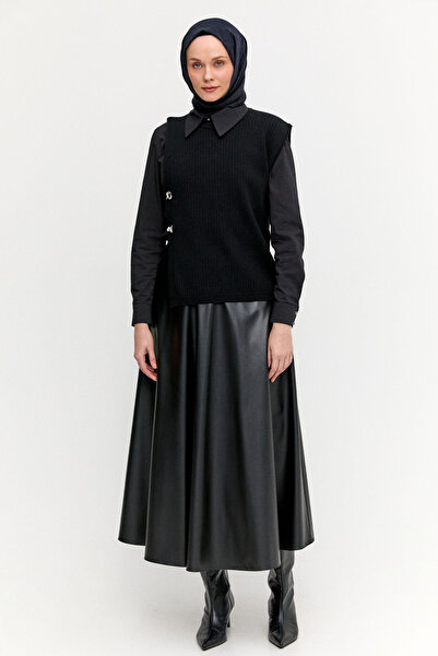 Setrms Zincir Detaylı Triko Bluz