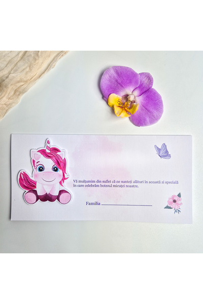 Creative Kappa Set of 20 Baptism money envelopes with unicorn figurine P1