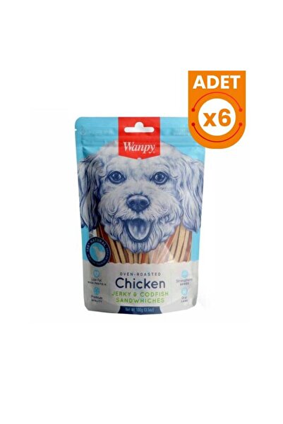 Wanpy Tavuk ve Balıklı Sandwich Köpek Ödül Maması 6 Adet 100 Gr