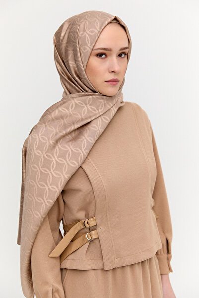 Setrms Oval Desenli Yün Modal Şal