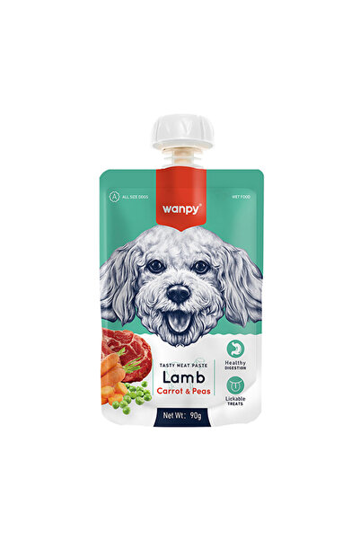 Wanpy Taze Kuzu Etli ve Havuçlu Et Ezmesi Doğal Köpek Ödülü 24 Adet 90 Gr