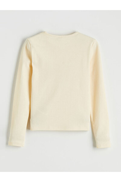 LC Waikiki Crew Neck Girls' Embroidered T-Shirt