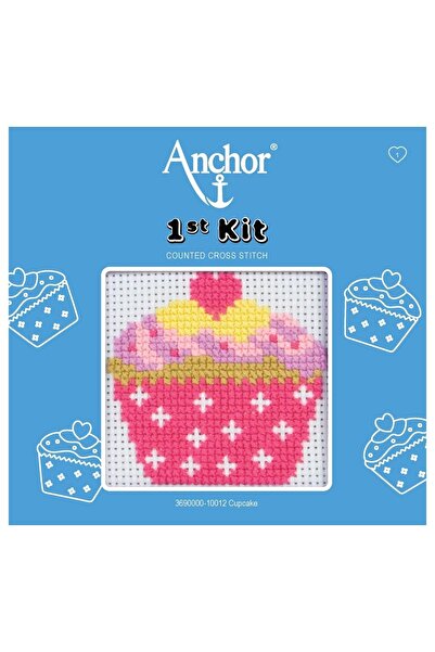 Anchor Kit de croșetat pentru copii cu model de tort 10x10cm