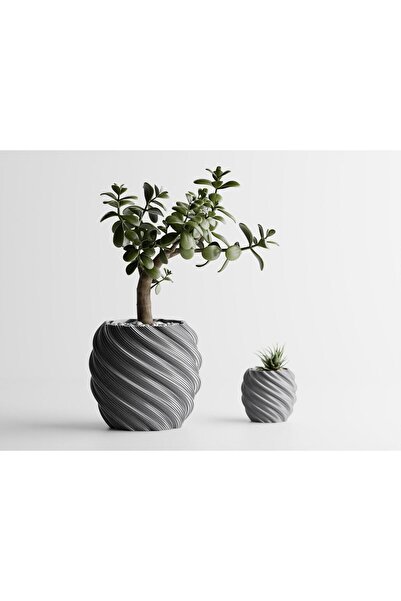 Sani Decorative pot Sani, Roma 120 x 120 x 109 mm, Silver