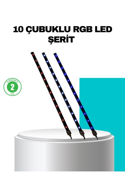 ucuzteknom Led Meteor Rain Light with 10 Pieces of Rods Shooting Star Effect