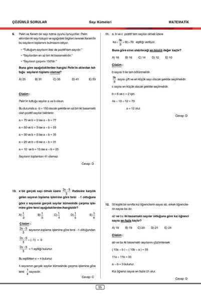Yetsis Yayınları TYT Matematik Konu Pekiştirme Testleri