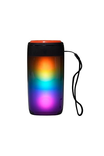 BATEGEN Bluetooth Hoparlör Rgb Işıklı USB TF FM Radyo Kablosuz Speaker