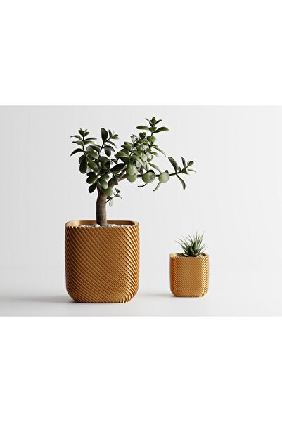 Sani Decorative pot Sani, Malibu 92 x 92 x 93 mm, Gold