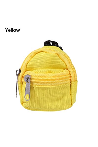 Choice yellow Doll Backpacks Doll Mini Bags Mini Zipper Rucksack Doll Backpac...