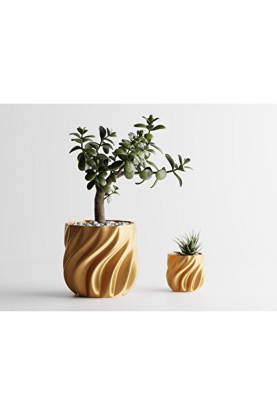 Sani Decorative pot Sani, Venice 119 x 119 x 112 mm, Gold