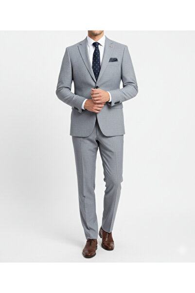 WarzanClass Klasik Kesim Rahat Kalıp Erkek Takım Elbise