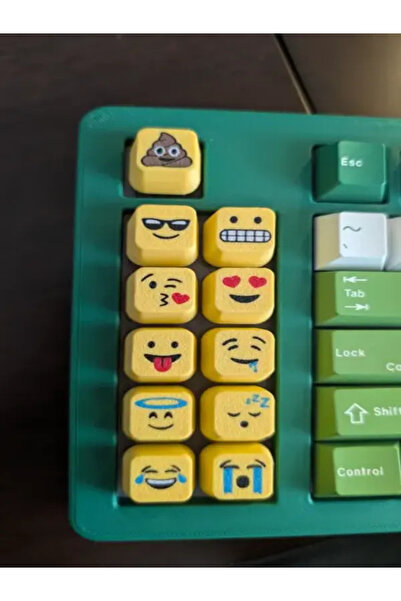 NorthEdge3D Emoji Tasarımlı Klavye Tuşları (Keycaps) – Eğlenceli Mekanik Klav...