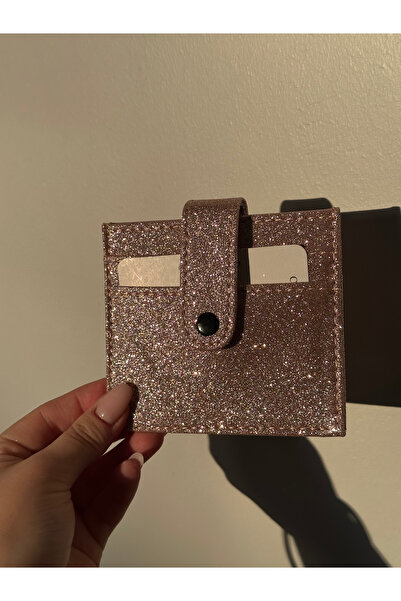 Zuna Studio Suport pentru carduri cu sclipici și paiete, cu închidere prin ap...