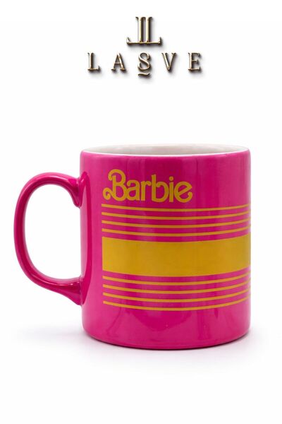 Barbie YENİ SEZON ÖZEL TASARIM CİZGİLİ MUĞ BARDAK KUPLU MODEREN