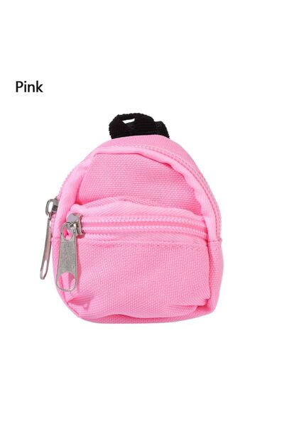 Choice pink Doll Backpacks Doll Mini Bags Mini Zipper Rucksack Doll Backpack ...