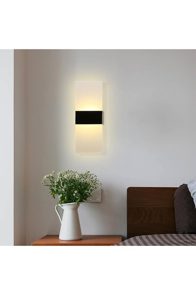 Hammer ابليك حائط جداري مودرن اسود 3اضاءات