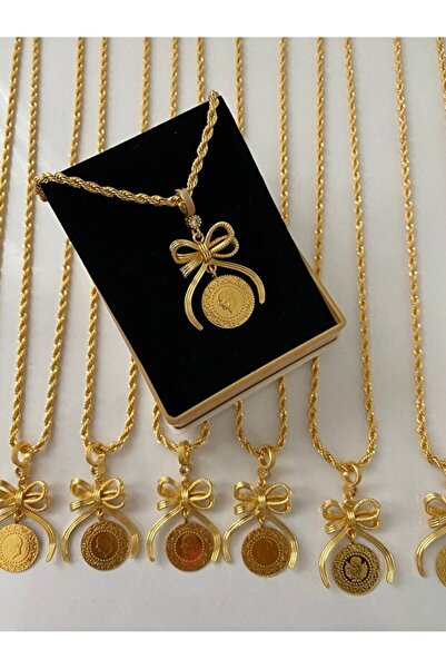 NETİCE ÖYLEK Full Bow Necklace with 60 cm Chain