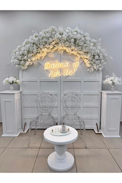 DİVA Yapay Çiçek Konsept Seti | 2 Adet 1 Metre Dolgun Aranjman + 2 Adet Vazo ...