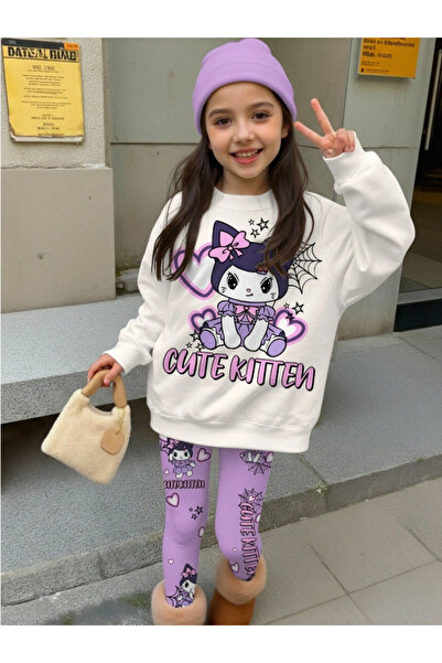 Linikids Kız Çocuk Siyah -Mor Kuromi Tül Elbise