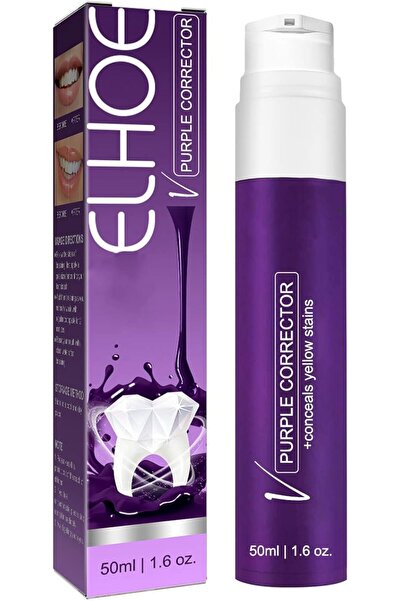 SONGQEE معجون أسنان لتبييض الأسنان، معجون أسنان بنفسجي لتبييض الأسنان وإزالة ...