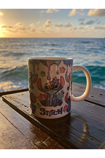 BARDART STİTCH Temalı 3D Görünümlü Porselen Kupa Bardak