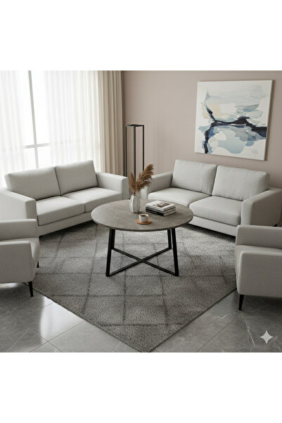 co arma Round serving table 80X80X45 cm, modern center table - elegant round ...