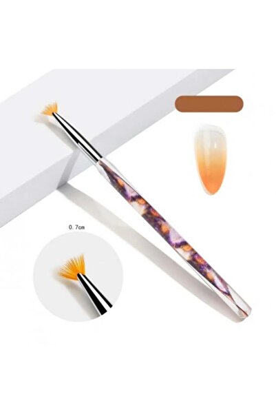 Pink Nails Nail Art Brush Marble Lace Ombre Art