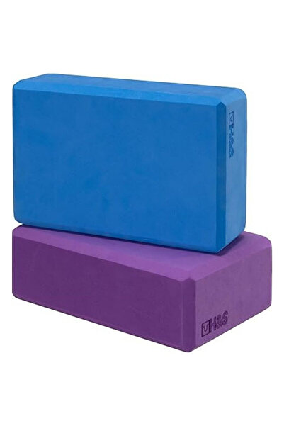 BELLA Bath&Soap Set of 2 fitness blocks, EVA foam, non-slip, Blue/Purple, 23x...