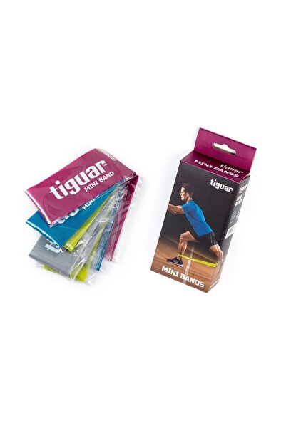 tiguar Set de 4 benzi de rezistență mini, Tiguar, rezistență variată